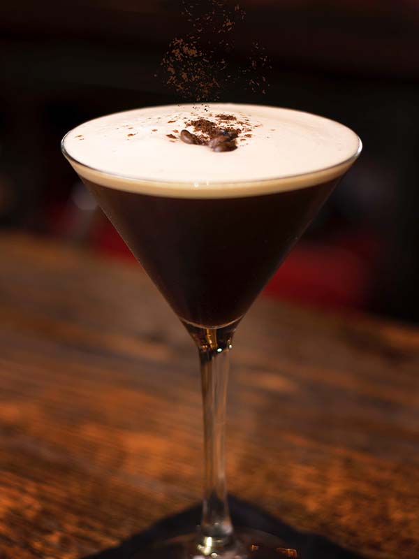 Cocktail med vodka og kaffe - Espresso Martini