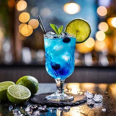 Cocktail fra 80'erne - Blue Lagoon