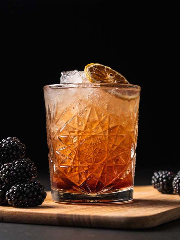 Cocktail med gin - Bramble