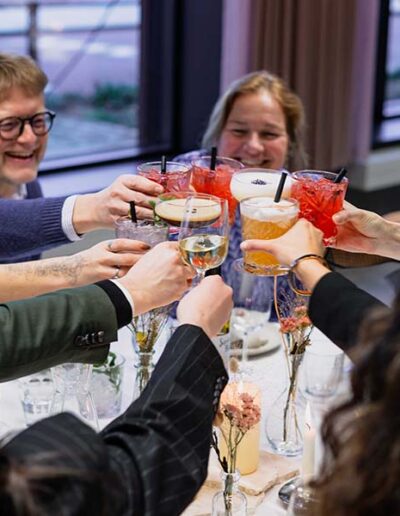 CodeNode i København med cocktails