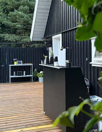 Setup med bar udendørs i Randers